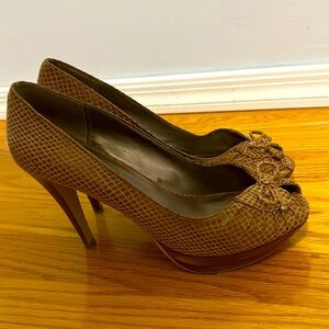 Platform Peep Toe Heels